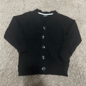 Little Bipsy Classic Black Kids Cardigan Sweater